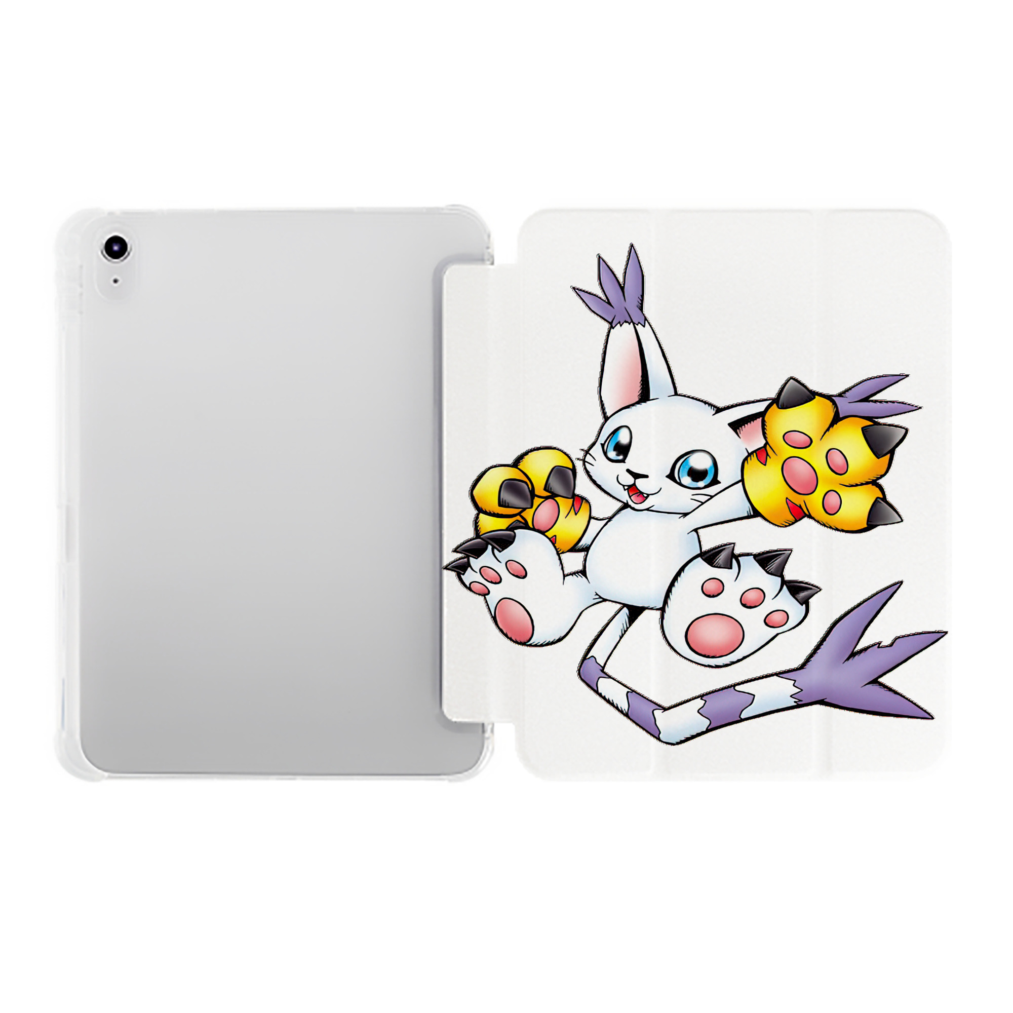 （画像用） Digimon デジタルモンスター/デジモン IPad ケース ペン収納付き 三つ折りスタンド PUレザー×シリコン 対応機種9.5/10.5/10.9インチ